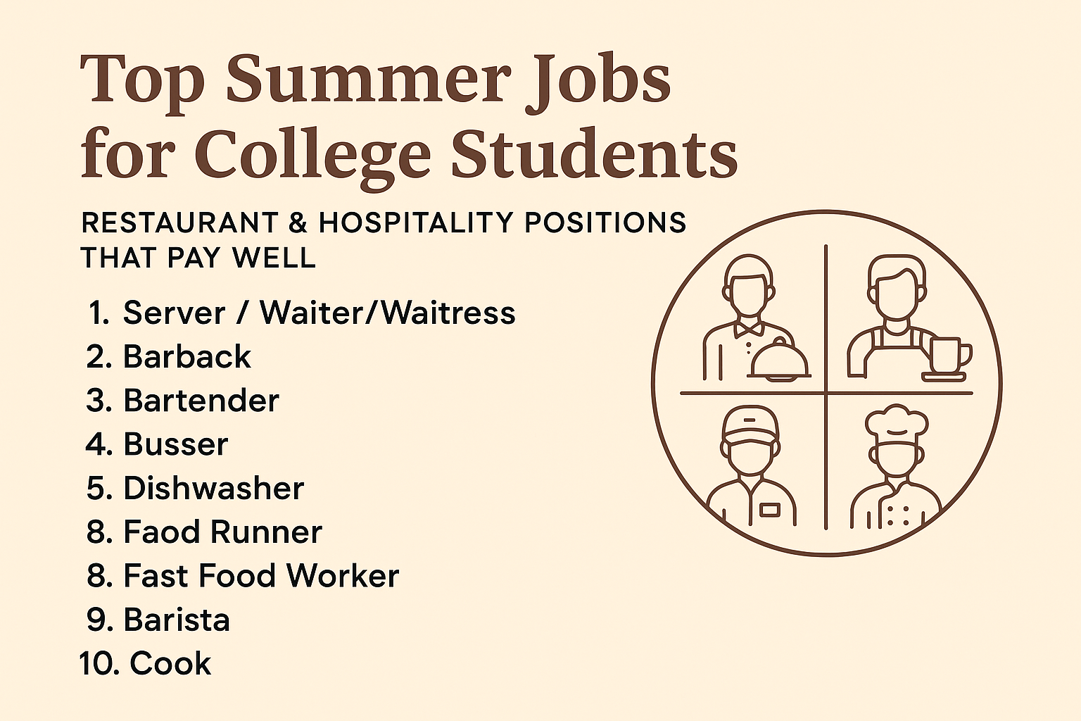 top summer jobs for college students
